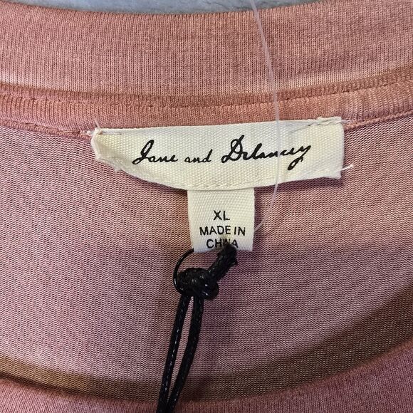 NWT Jane and Delancey Shirt Tank Top Sleeveless XL Rust Mauve Boho Hippie - Picture 2 of 6